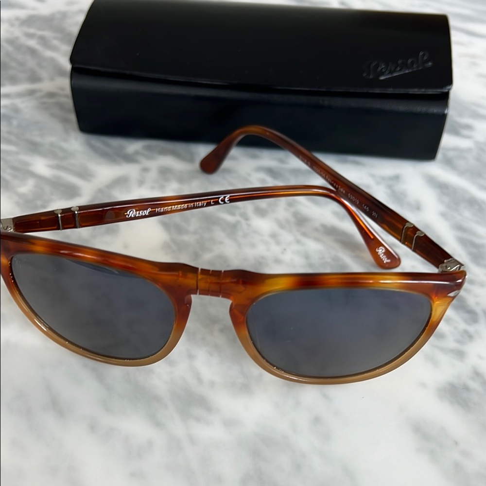 Unisex Persol Brown Tortoise Sunglasses - Picture 2 of 5